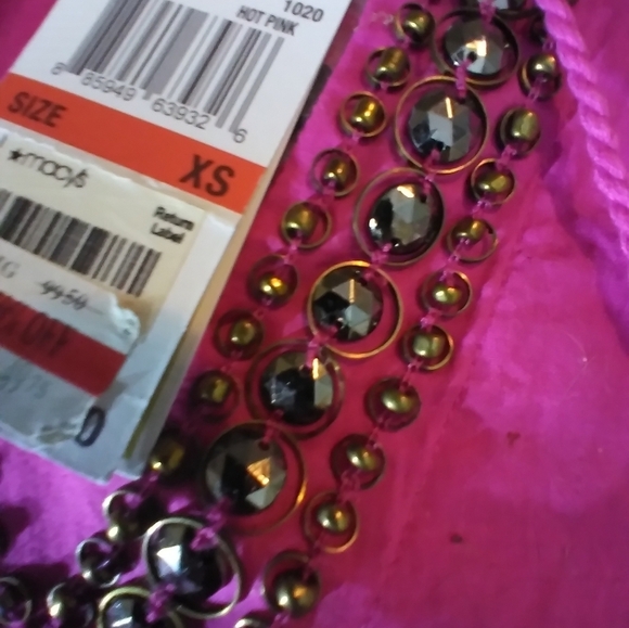 3/$15 NWT Michael Kors hot pink boho style top - Picture 8 of 12